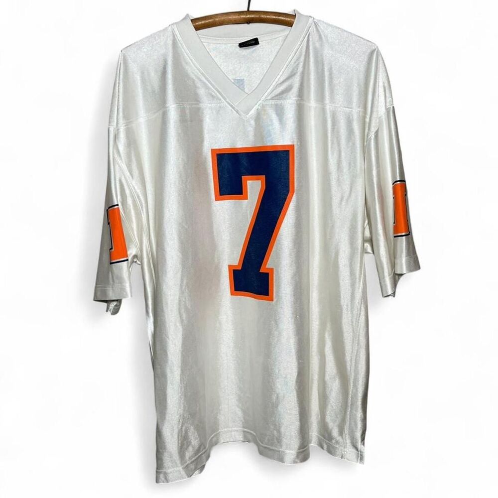 Vtg 00s Starter Uni of Illinois Fighting Illini College Football Jersey Size XXL